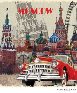 پوستر پارچه ای فانتزی دیواری مدل MOSCOW
