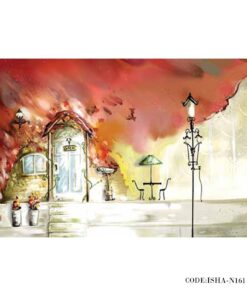 پوستر پارچه ای دیواری اتاق خواب مدل DOOR