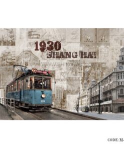 پوستر سه بعدی پارچه ای دیواری طرح SHANGHAI