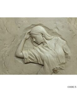 پوستر پارچه ای دیواری سه بعدی طرح دختر