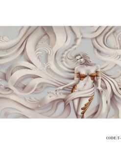 پوستر دیواری پارچه ای 3D طرح گیسو پریشان