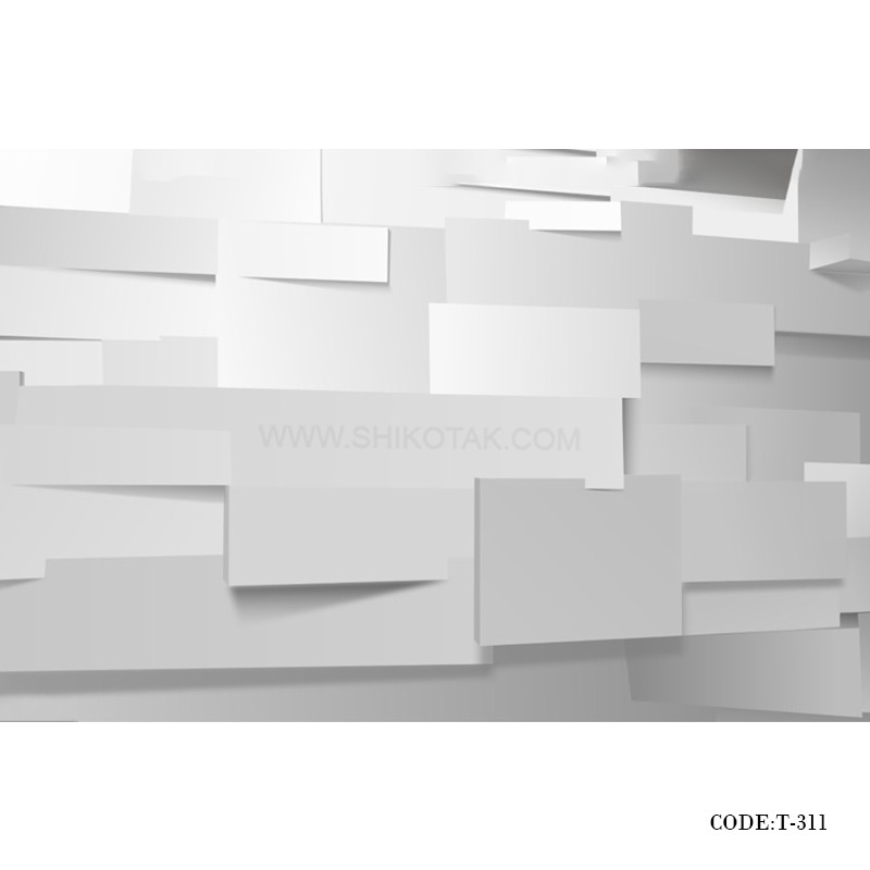 پوستر 3D دیواری کاغذی طرح دیوار سنگی