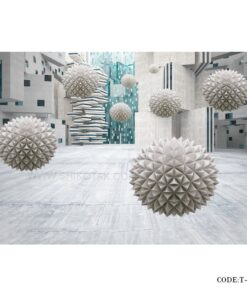 پوستر دیواری 3D کاغذی طرح گوی
