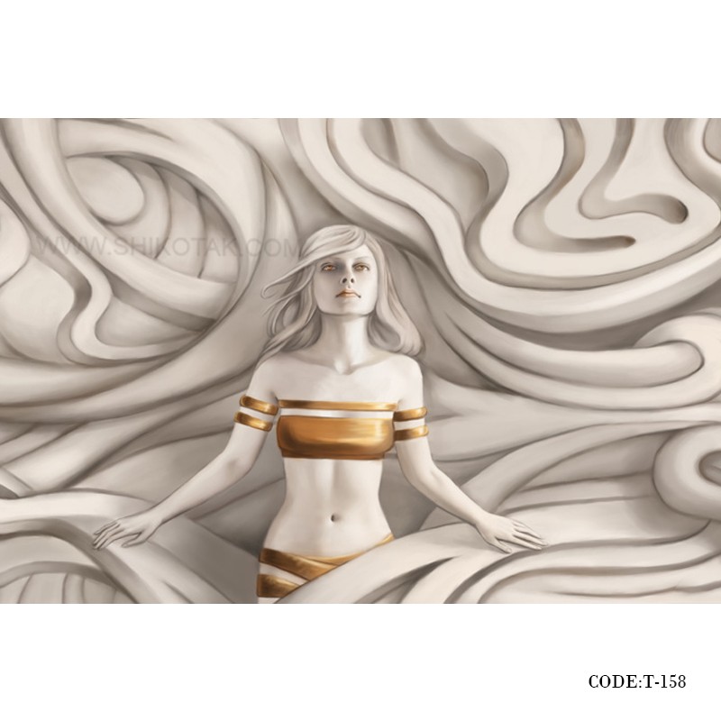 پوستر کاغذی 3D دیواری طرح افق