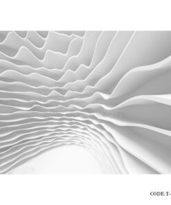 پوستر 3D کاغذی دیواری طرح مواج