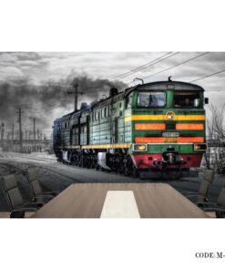 پوستر کاغذی سه بعدی دیواری طرح قطار