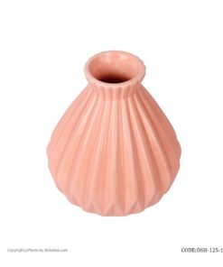 گلدان سرامیکی شیک و تک صورتی سری 125