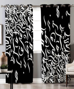 پرده پانچ اتاق خواب مدل حروف