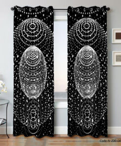 پرده پانچ 2 تکه مدل ریسه