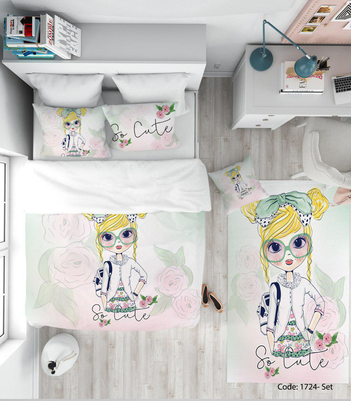 ست روتختی دخترانه مدل SO CUTE