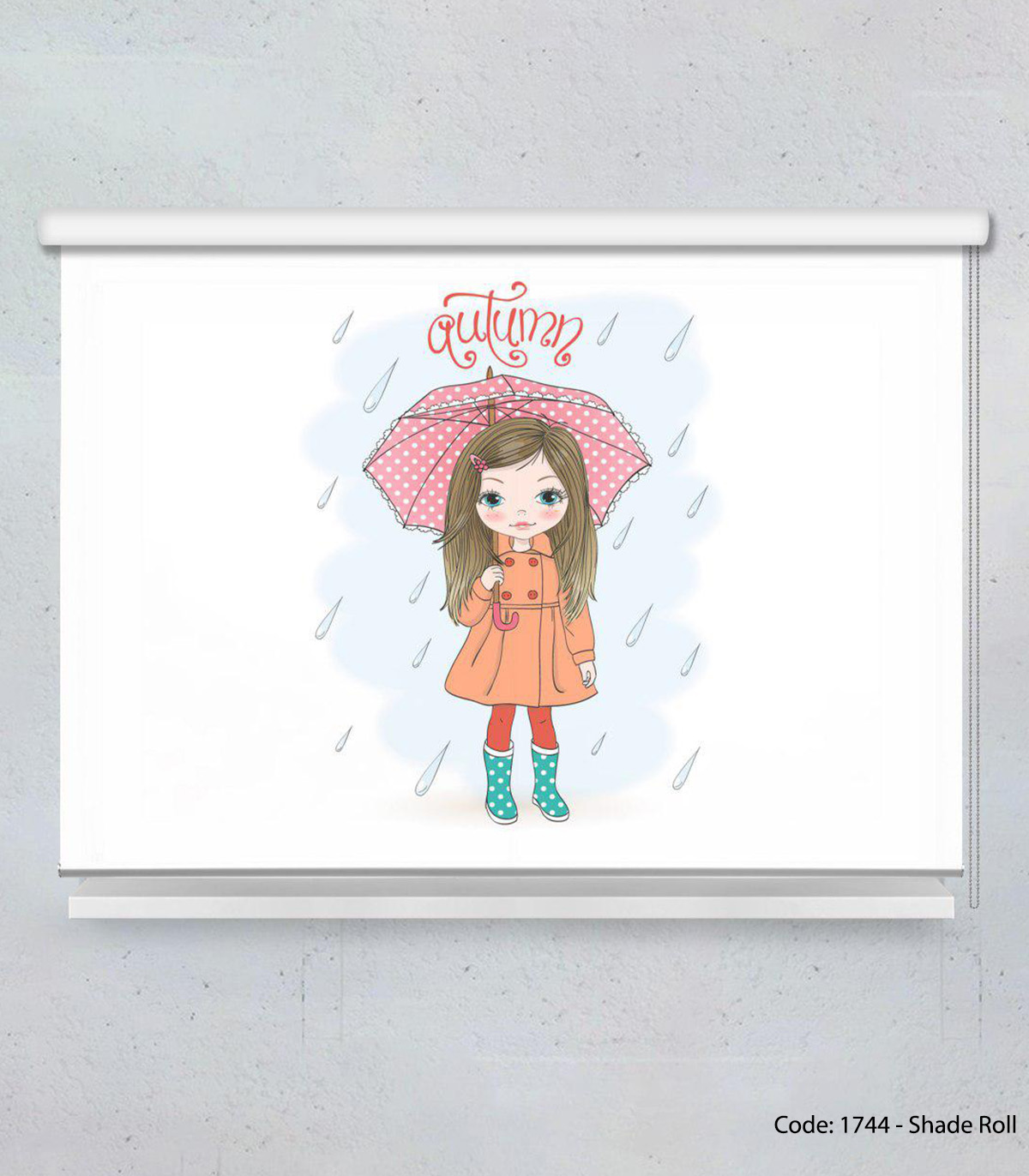 پرده شید بالارو اتاق دخترانه مدل RAIN