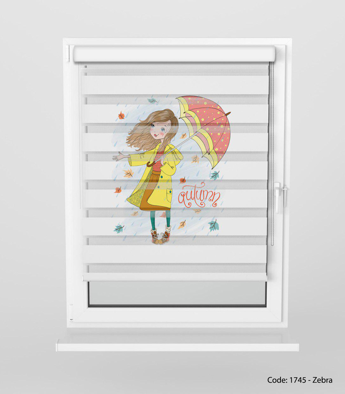 پرده زبرا اتاق کودک دخترانه UMBRELLA