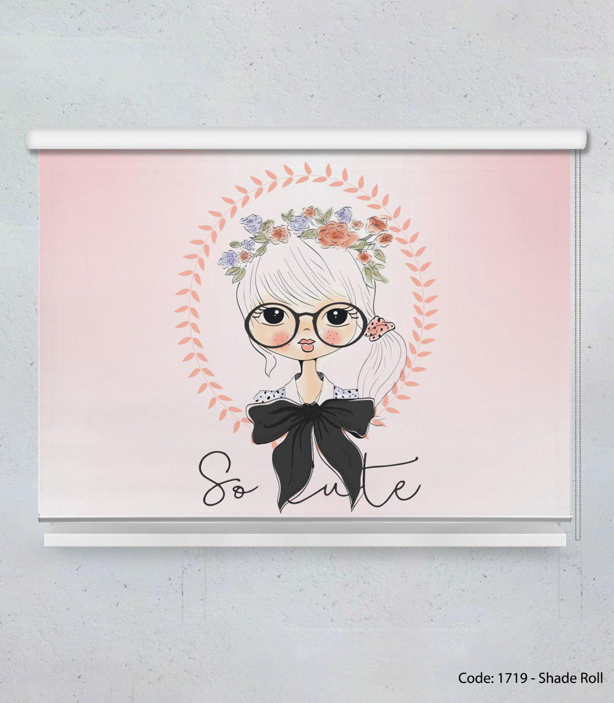 پرده شید بالارو اتاق نوجوان دخترانه مدل SO CUTE 2