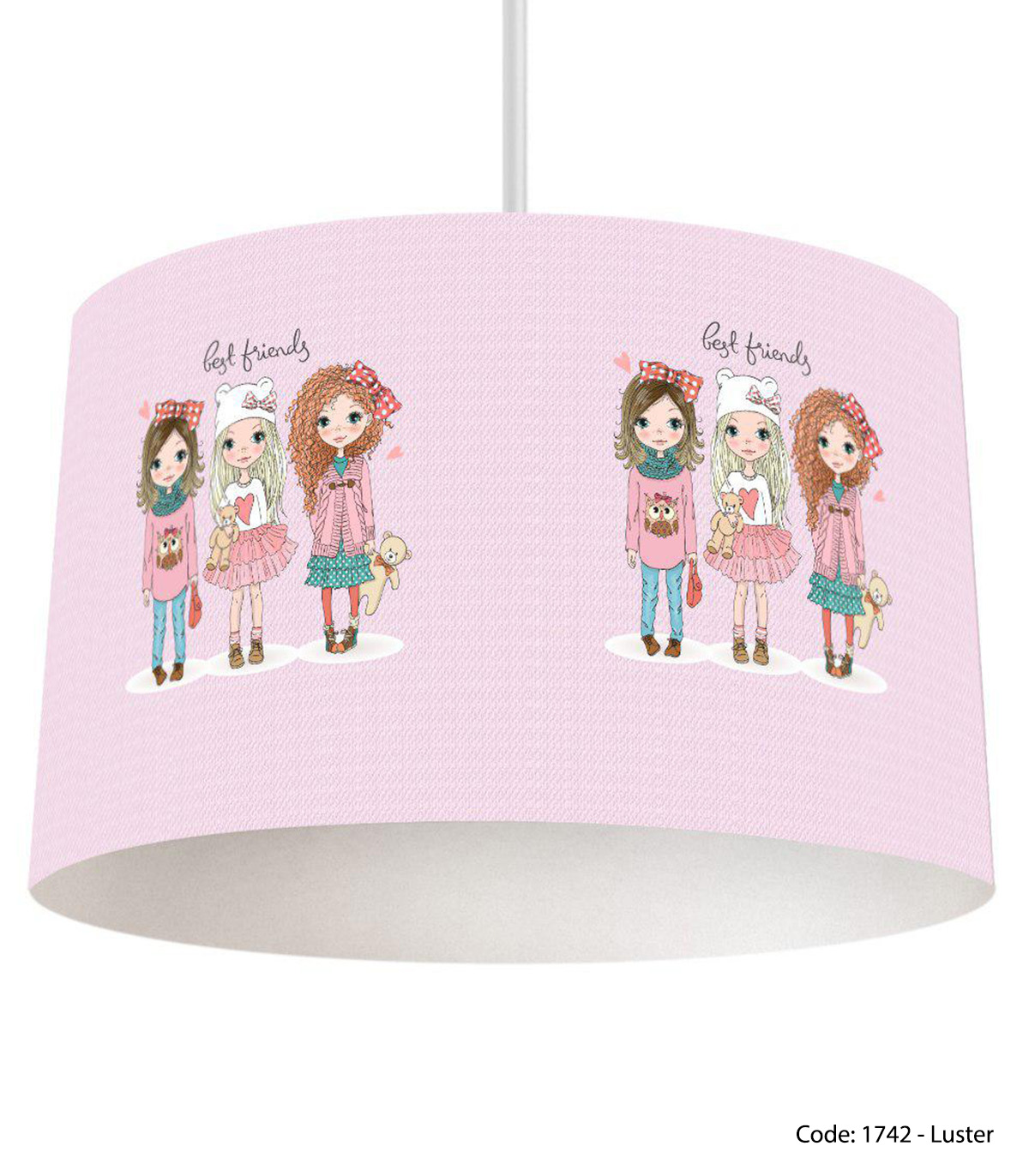 لوستر سقفی اتاق کودک دخترانه مدل CUTE CAT