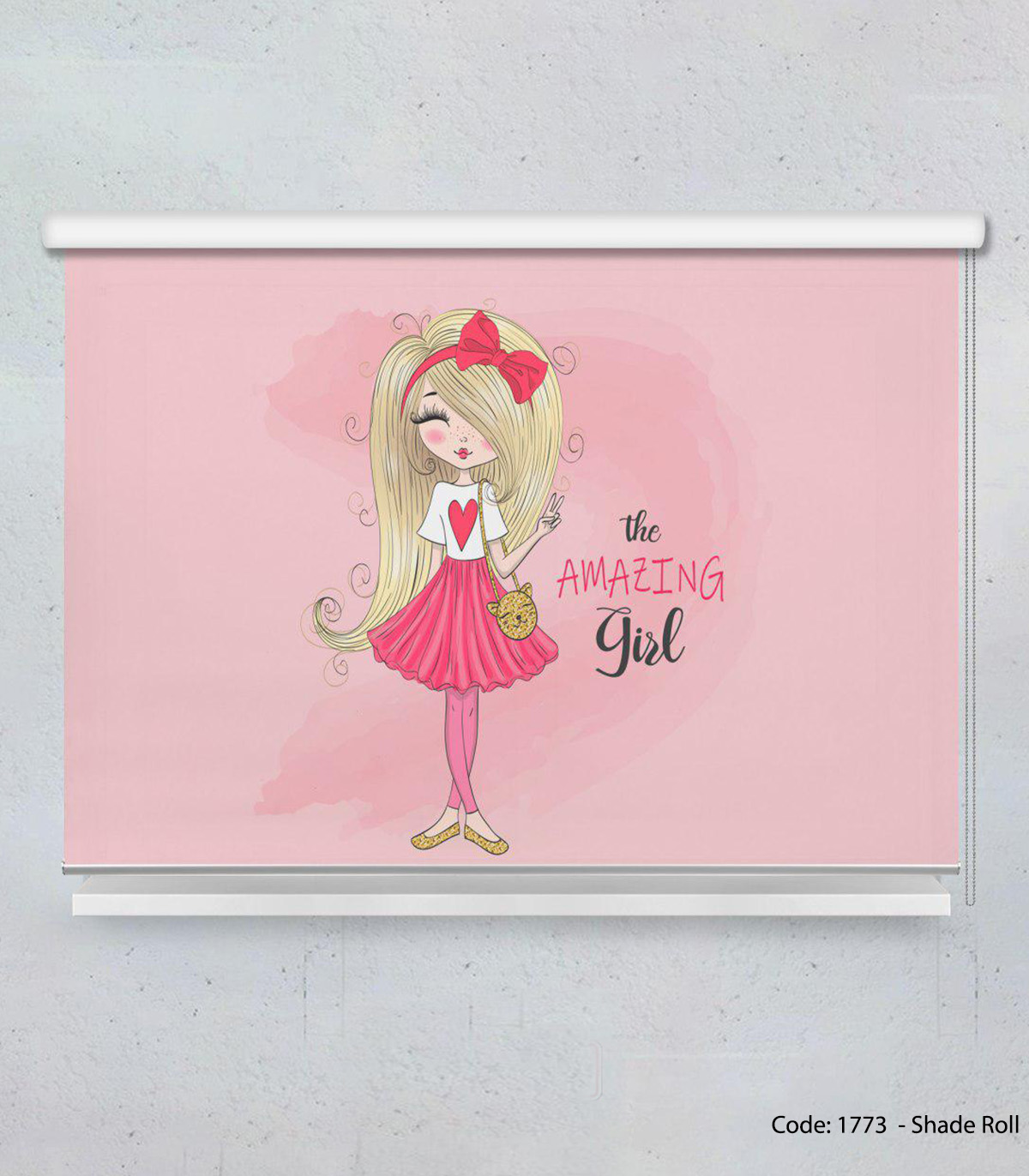 پرده شید بالارو سیسمونی مدل AMAZING GIRL