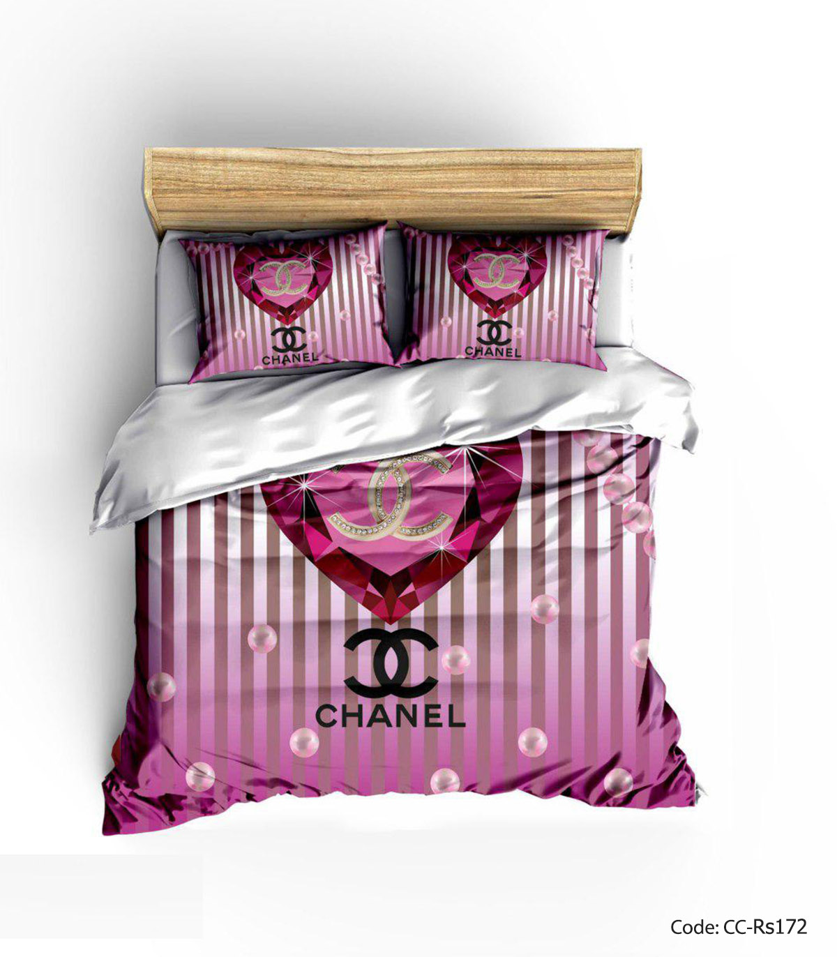 روتختی و ملحفه کشدار مدل LOVELY CHANEL