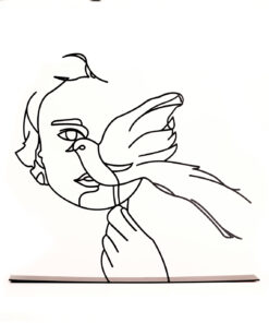 مجسمه مینیمال فلزی مدل مهرسا کد 7126