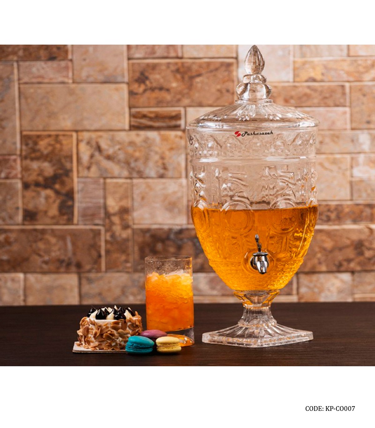 کلمن شیشه ای 5 لیتری کلاسیک مدل هخامنشی