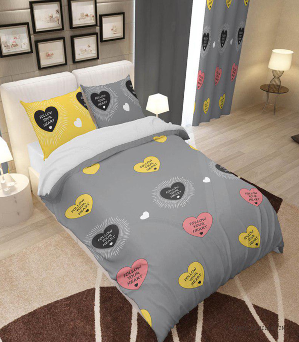 سرویس روتختی دخترانه یک نفره مدل قلب