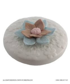 بانکه در سرامیکی گل برجسته میخک