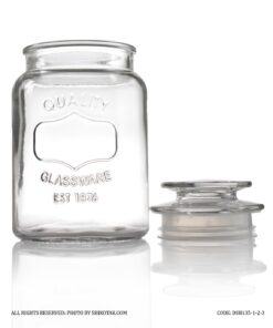 بانکه حبوبات شیشه ای سه سایز