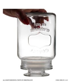 بانکه حبوبات شیشه ای سه سایز