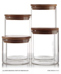 بانکه شیشه ای در بامبو 4 سایز