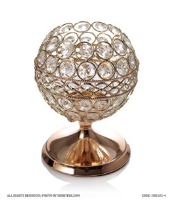 جاشمعی کریستالی پایه دار کوتاه سایز کوچک