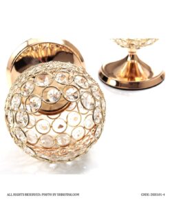 جاشمعی کریستالی پایه دار کوتاه سایز کوچک