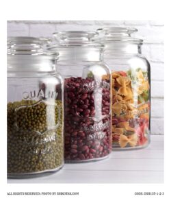 بانکه حبوبات شیشه ای سه سایز