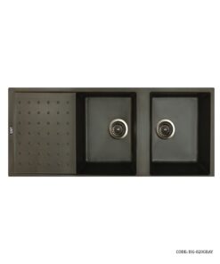 سینک گرانیتی طوسی توکار دو لگنه SMT  مدل 820