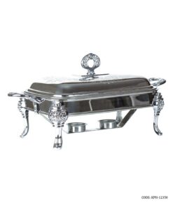 سوفله خوری استیل مستطیل PerfectHome رنگ سیلور