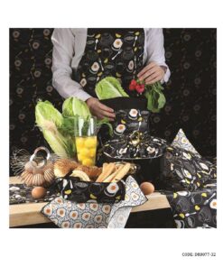 سرویس آشپزخانه عروس- 22 تکه پارچه ای طرح نیمرو