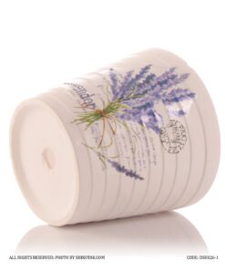 گلدان سفالی گل طبیعی طرح دسته گل اسطوقدوس