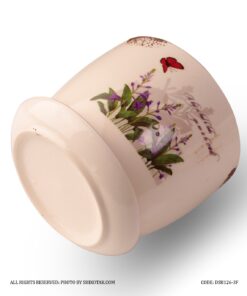 گلدان سرامیکی گل طبیعی طرح باغ گل