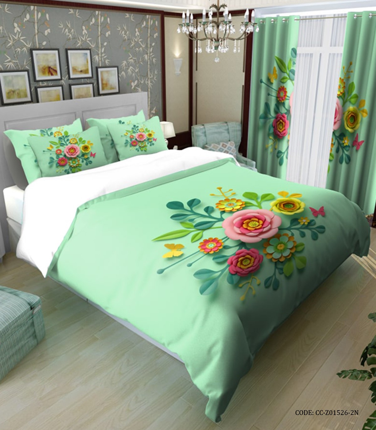 سرویس روتختی دو نفره و یک نفره طرح گل مدل چیچک