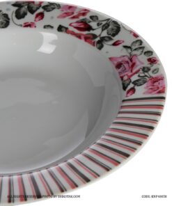 بشقاب خورشت خوری چینی 6 عددی طرح فلورانس