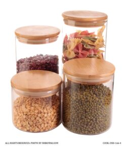 بانکه شیشه ای در بامبو 4 سایز