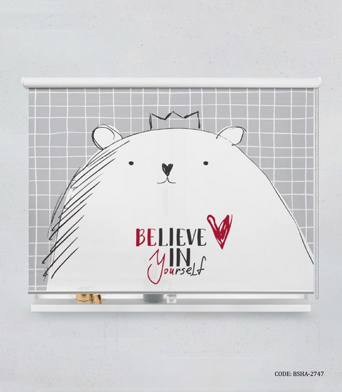 پرده شید اتاق کودک پسرانه و دخترانه مدل Believe in Yourself