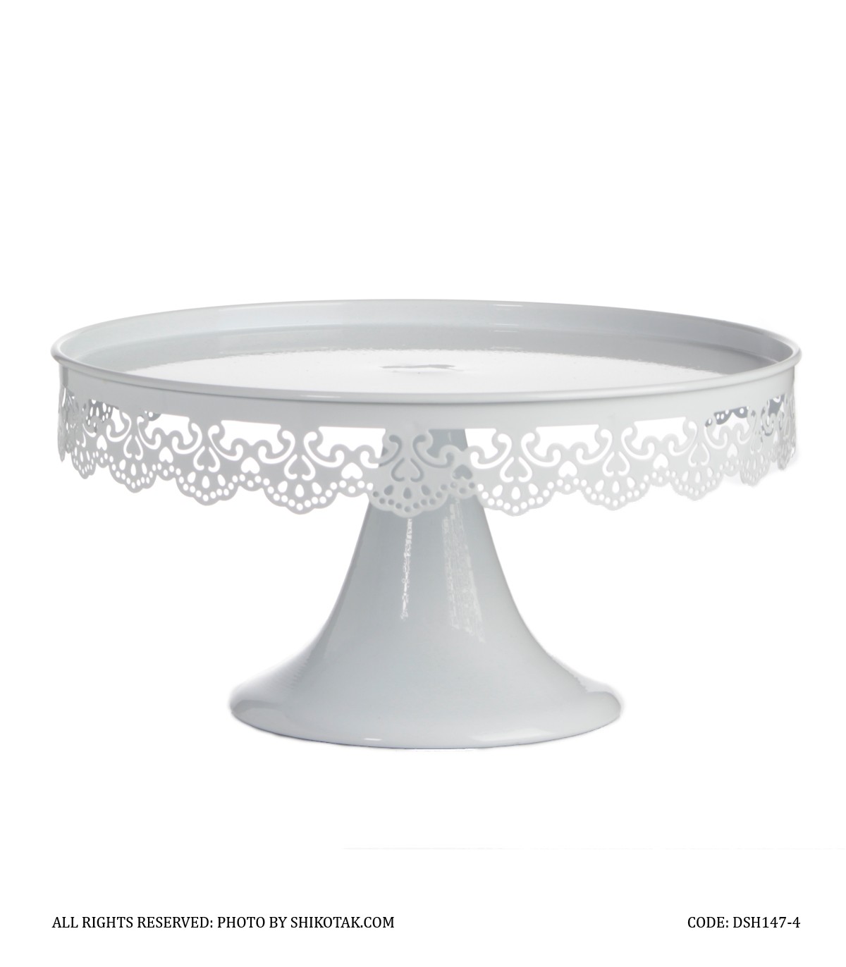 کیک خوری سفید طرح ایکیا سایز بزرگ