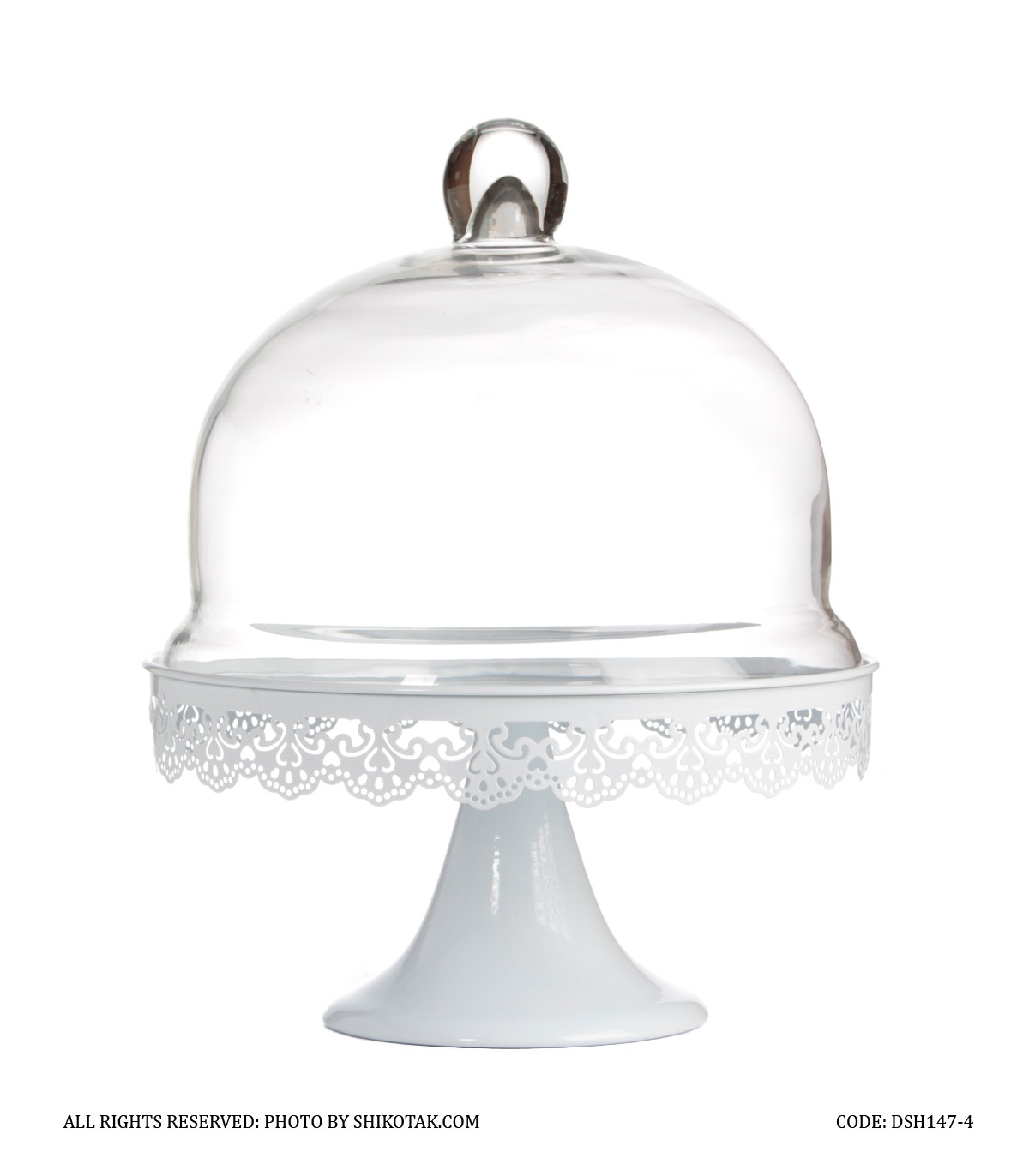 کیک خوری سفید طرح ایکیا سایز بزرگ