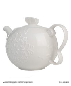 قوری انگلیش هوم سفید طرح گل