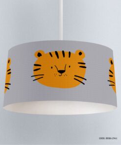 لوستر اتاق کودک پسرانه طوسی طرح ببر مدل Tiger