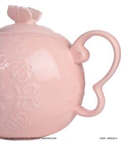 قوری انگلیش هوم صورتی طرح گل