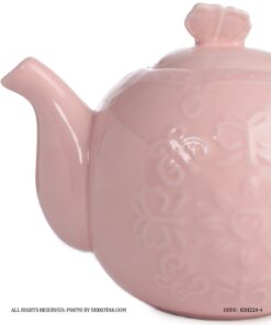 قوری انگلیش هوم صورتی طرح گل