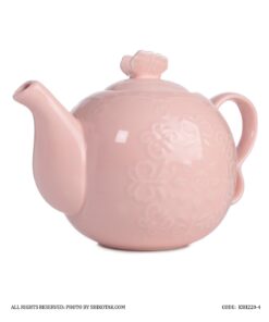 قوری انگلیش هوم صورتی طرح گل