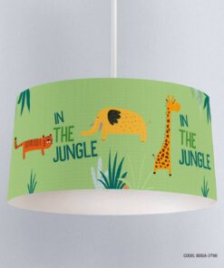 لوستر اتاق پسرانه طرح ببر و  زرافه و فیل مدل In the Jungle