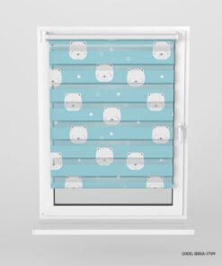 پرده زبرا اتاق پسرانه طرحطرح خرس سفید  مدل beary much