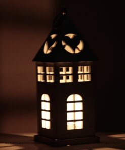 فانوس فلزی تزئینی طرح خانه