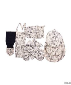 ست آشپزخانه پارچه ای عروس 9 تکه طرح ایفل